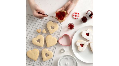 Heart-Shaped Linzer Cookie Baking Kit