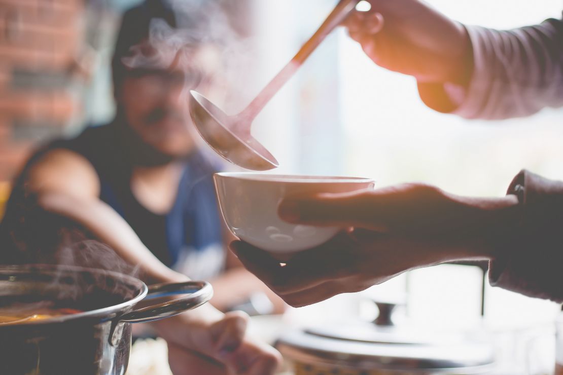 Enjoying warm foods and beverages is a two-in-one solution: You get heat from the appliances when you cook the food, then warmth when you eat it. 