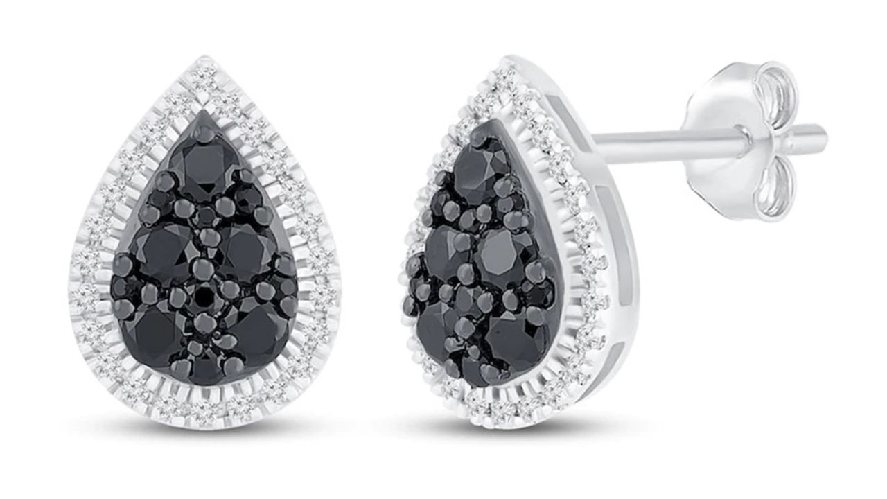 Kay Jewelers Black & White Diamond Earrings