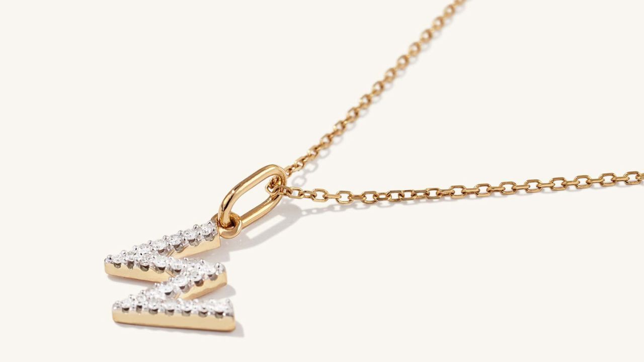 Mejuri Diamond Letter Pendant
