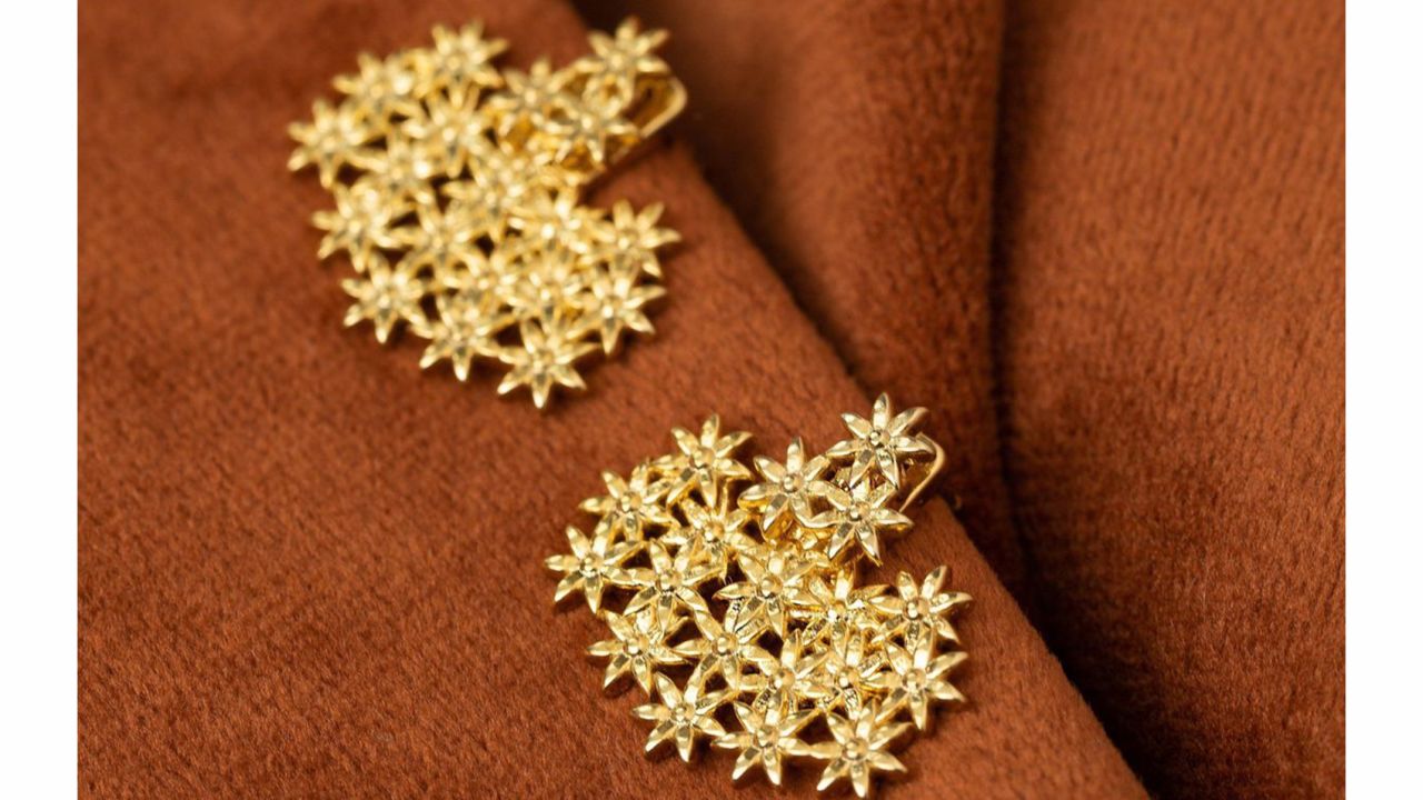 Aurate Flower Earring Back Small