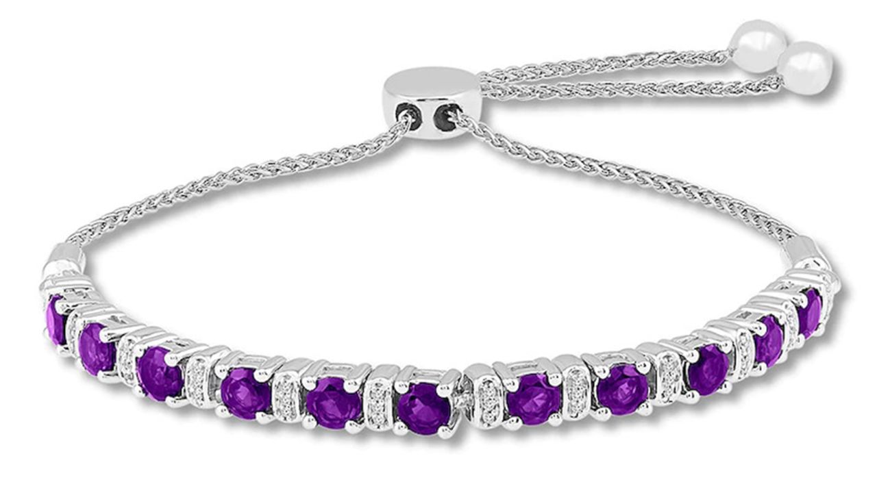 Jared Amethyst Bolo Bracelet