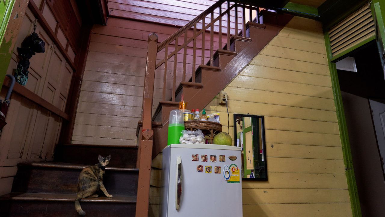 <strong>VS Guest House stairs: </strong>"I was around 16 years old when our first guest, an Australian man, stayed the night," recalls Rintipa.  "Foreigners back then traveled so quietly. They were interested in history and culture, unlike youngsters we see nowadays, who seem more interested in getting drunk and partying." 