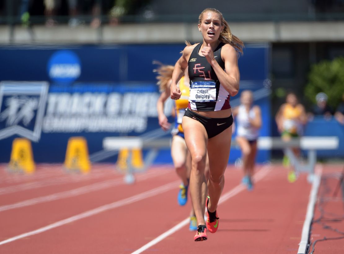 Quigley takes victory in the 2015 NCAA Track & Field Championships.