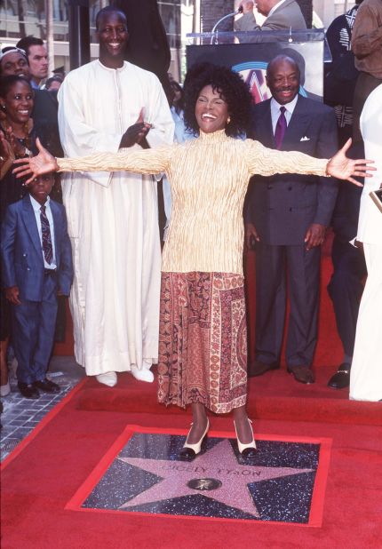 Tyson is honored with a star on the Hollywood Walk of Fame in 1997.