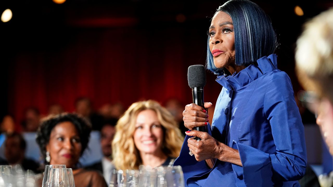 The late Cicely Tyson spoke at the 47th AFI Life Achievement Award gala tribute honoring Denzel Washington in 2019.