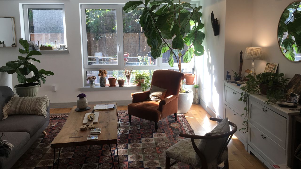 The one-and-a-half bedroom apartment in Crown Heights, Brooklyn, where Edward Hill and his wife lived before moving to Nashville.