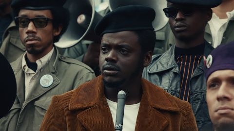 Daniel Kaluuya is shown in a scene from "Judas and the Black Messiah."