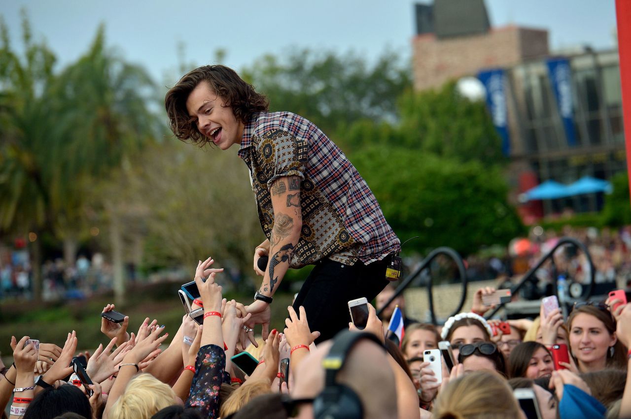 Harry Styles performing on NBC's Today Show  on November 17, 2014 in Orlando, Florida.  
