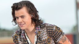 ORLANDO, FL - NOVEMBER 17:  Harry Styles of One Direction appears on NBC's Today Show to release their new album "Four at Universal City Walk At Universal Orlando on November 17, 2014 in Orlando, Florida.  (Photo by Gustavo Caballero/Getty Images)