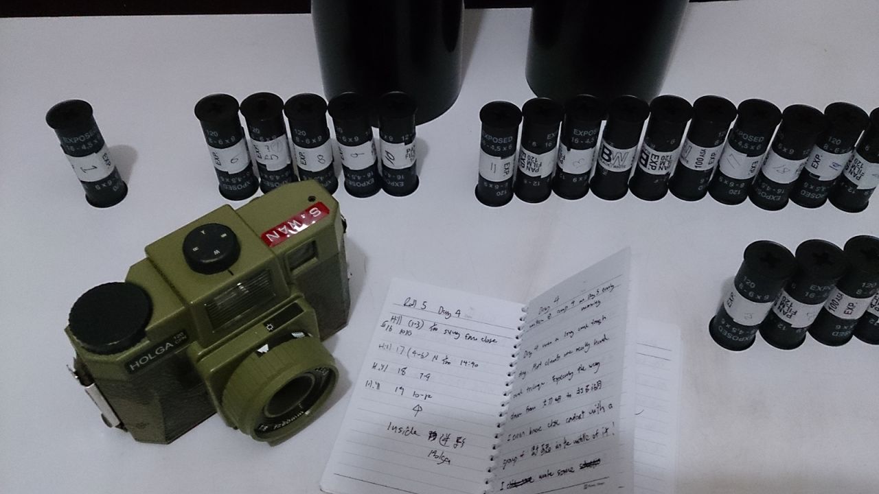 Wan used a Hong Kong-designed Holga camera on some of his trips.