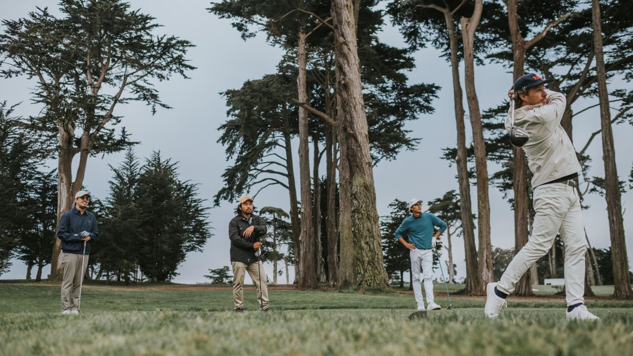 While Random Golf Club is a "hang" for fans, Lang thinks it also seeks to "question the traditional game of golf."