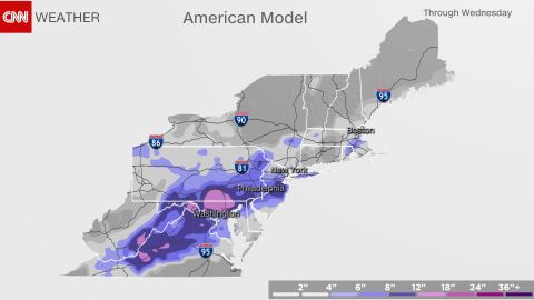 weather snow accum GFS 012921