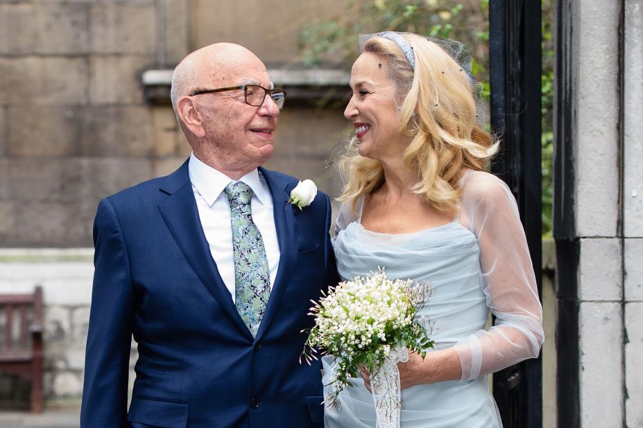 In 2016, Murdoch married former US model Jerry Hall in London. They divorced this year.
