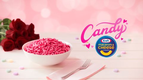 Kraft is giving away pink mac & cheese for Valentine's Day.