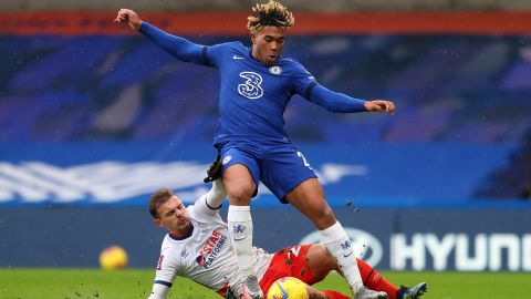 Reece James playing for Chelsea this season