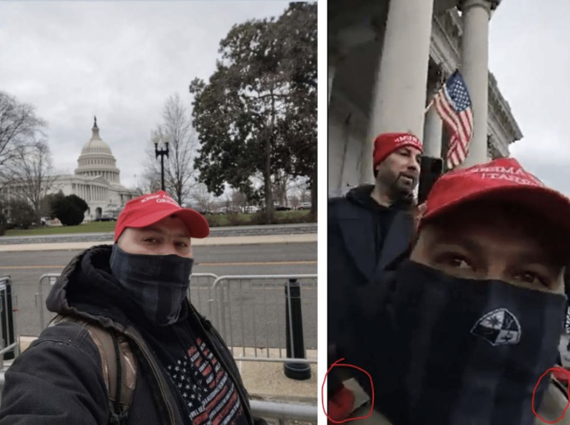 The FBI complaint included selfie shots of Joshua Lollar at the Capitol.