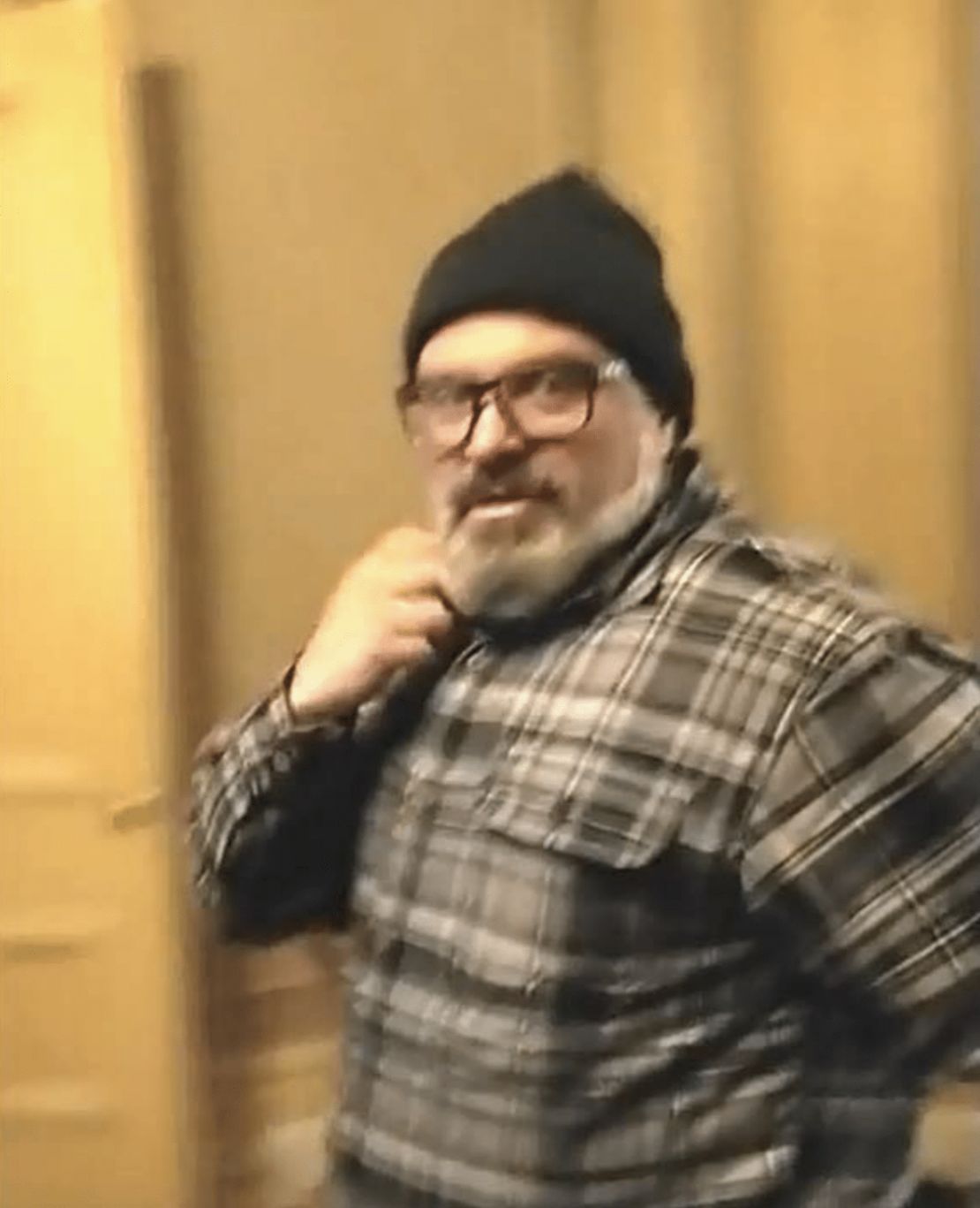 The FBI used this image of Biggs in its affidavit, saying he entered the Capitol within 20 seconds of a door being opened.