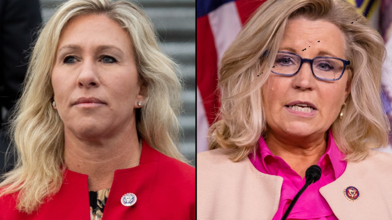 SPLIT marjorie taylor greene liz cheney