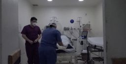Medical teams working at the Cardiovascular Hospital in Soacha, Colombia. 