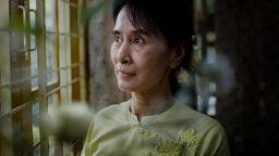 YANGON, MYANMAR - DECEMBER 08: Myanmar democracy icon Au