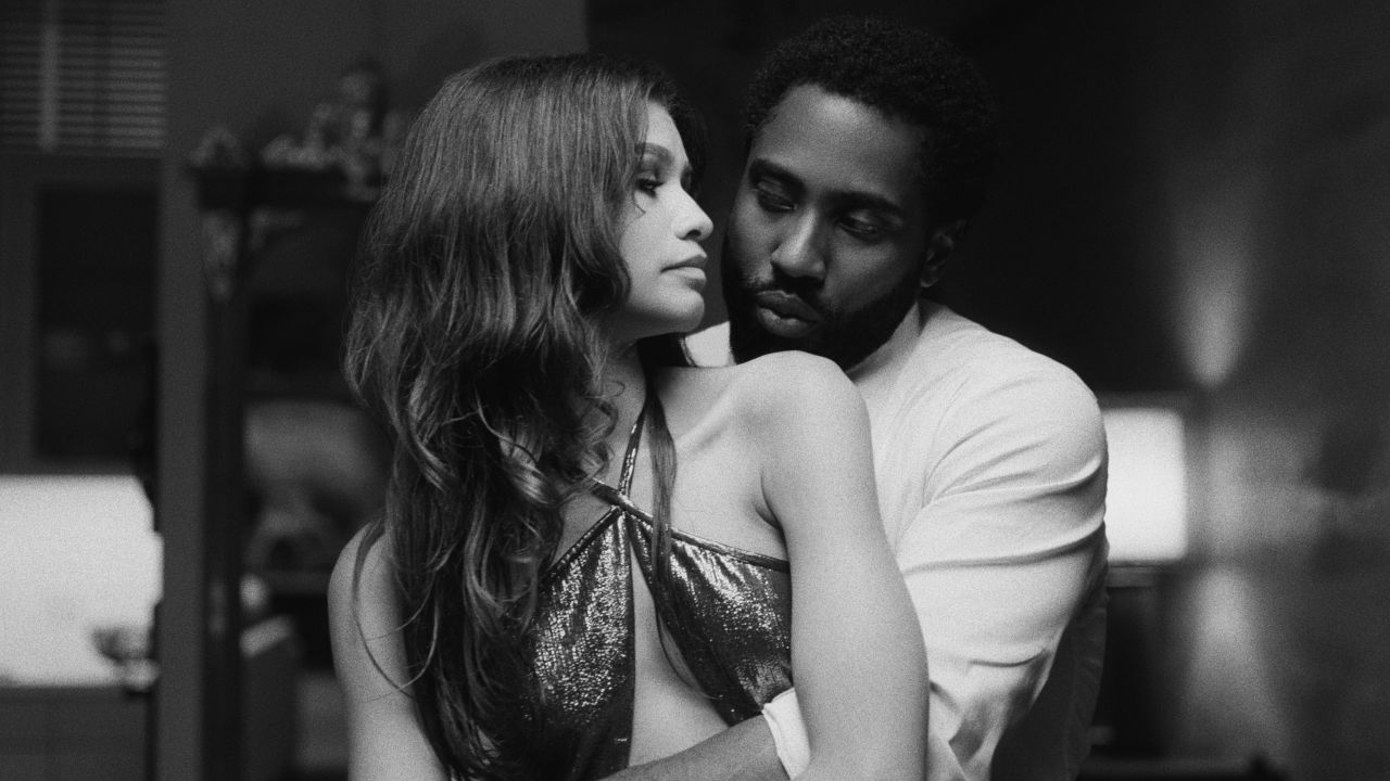 Zendaya (left) and John David Washington (right) star in "Malcolm & Marie."