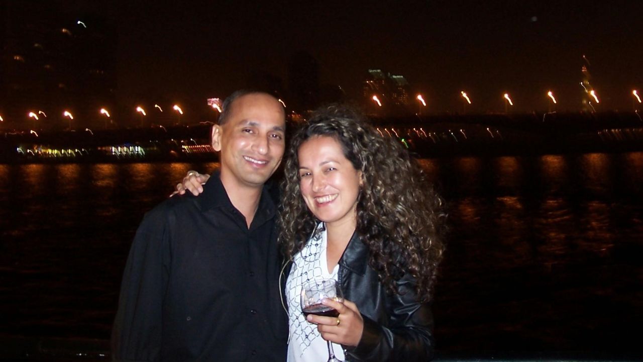 <strong>Serendipitous encounter:</strong> Sameer Sah and Mafalda Feliciano met on a British Airways flight from London to Cairo. Here they are together in Cairo just five days after they first met.