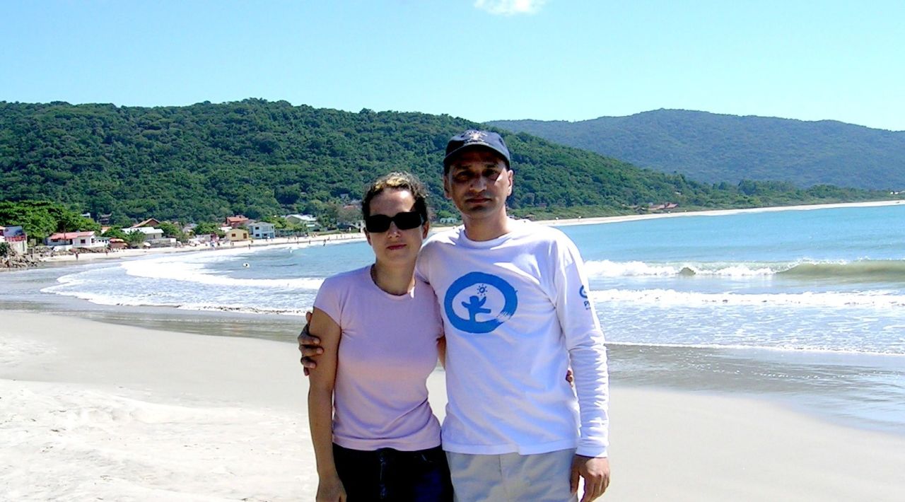 <strong>Getting married:</strong> The couple decided to get married and Feliciano left her home country of Brazil, pictured here, and moved to the UK with Sah.