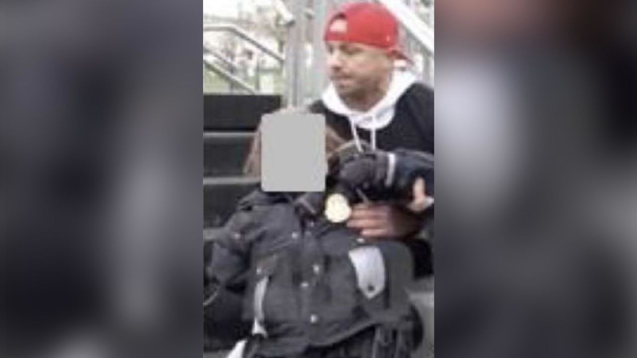 Ryan Stephen Samsel has been charged in connection with the January 6 US Capitol riot. Investigators cited this image as depicting Samsel. The officer's face has been obscured by prosecutors.