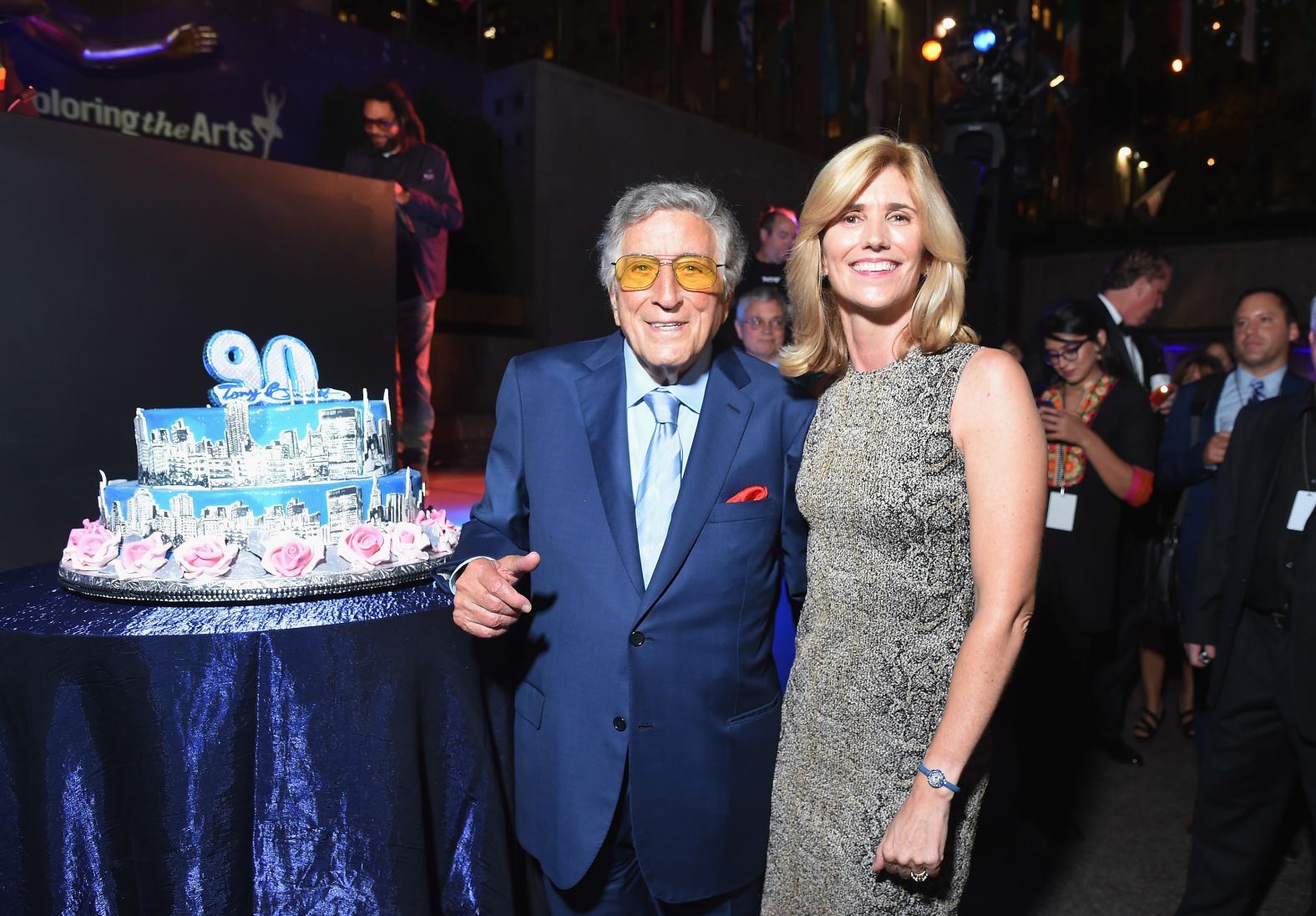 Bennett and his third wife, Susan, attend a gala at New York's Radio City Music Hall in 2016. They married in 2007.