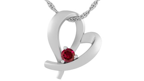 Kay Jewelers Colored Stone Heart Necklace
