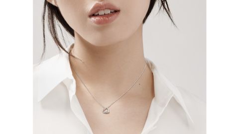 Tiffany & Co open heart pendant.