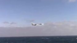 A Russian fighter jet flew low over the Black Sea on January 31 near the USS Donald Cook, a naval missile destroyer operating in the Black Sea, according to a tweet from US Naval Forces Europe-Africa/US 6th Fleet, which tweeted video of the incident.