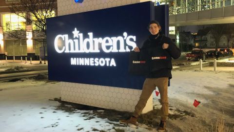 Hunter Kahn donated multiple Nintendo Switch consoles and games to Children's Minnesota Hospital in Minneapolis after cashing out almost $30,000 in GameStop.