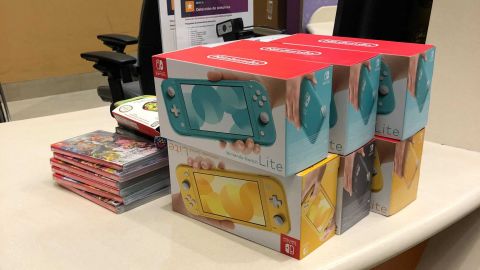 Kahn donated multiple Nintendo Switch game consoles, games and more. 