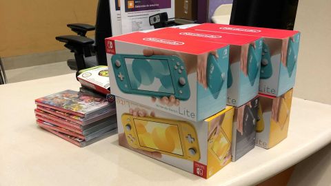 Kahn donated multiple Nintendo Switch game consoles, games and more.