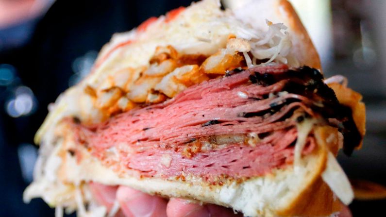 <strong>Pittsburgh: </strong>If you can't get to Primanti Bros. for its roast beef sandwich, make one at home with fresh Italian bread, tomatoes, provolone and its signature coleslaw. 