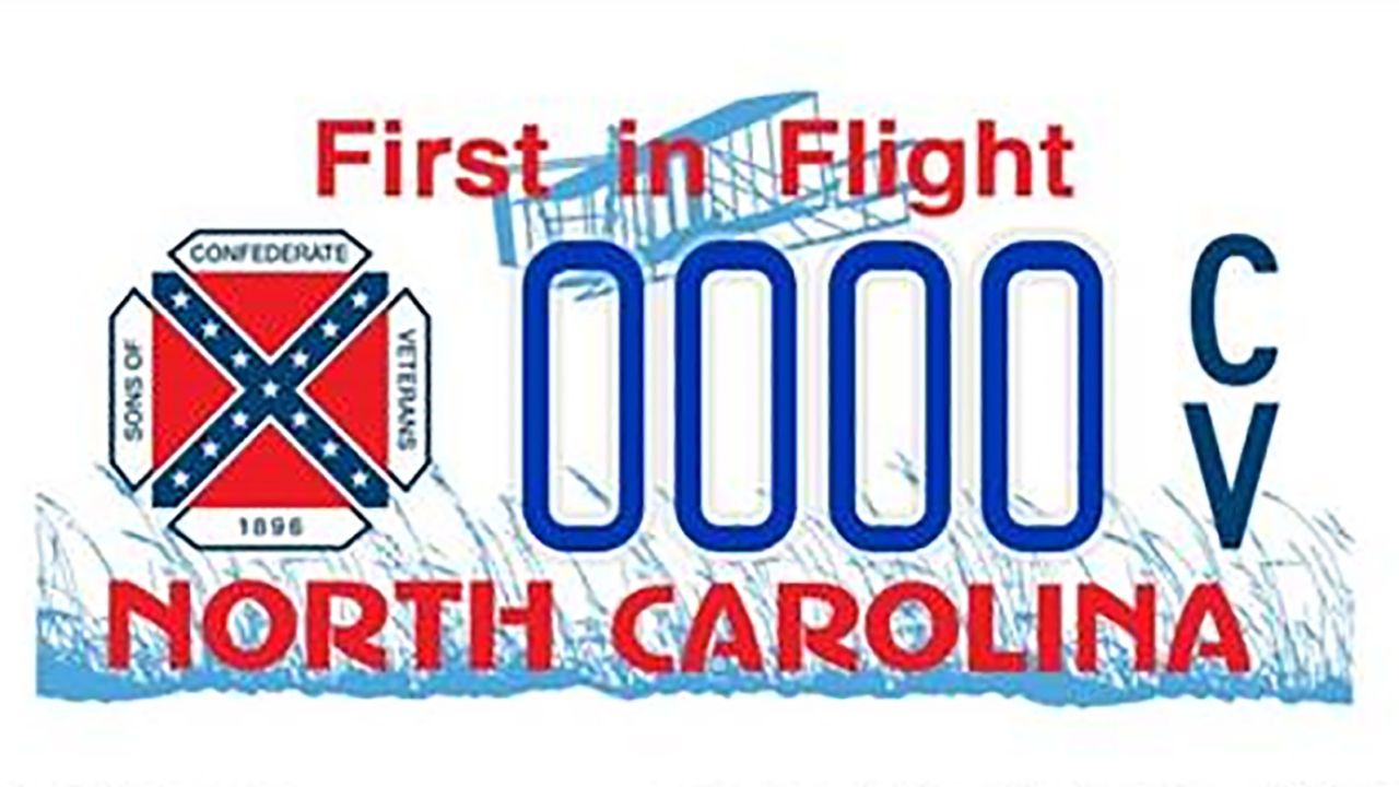 The state of North Carolina is no longer offering residents the option to obtain a specialty license plate that has the Confederate flag.