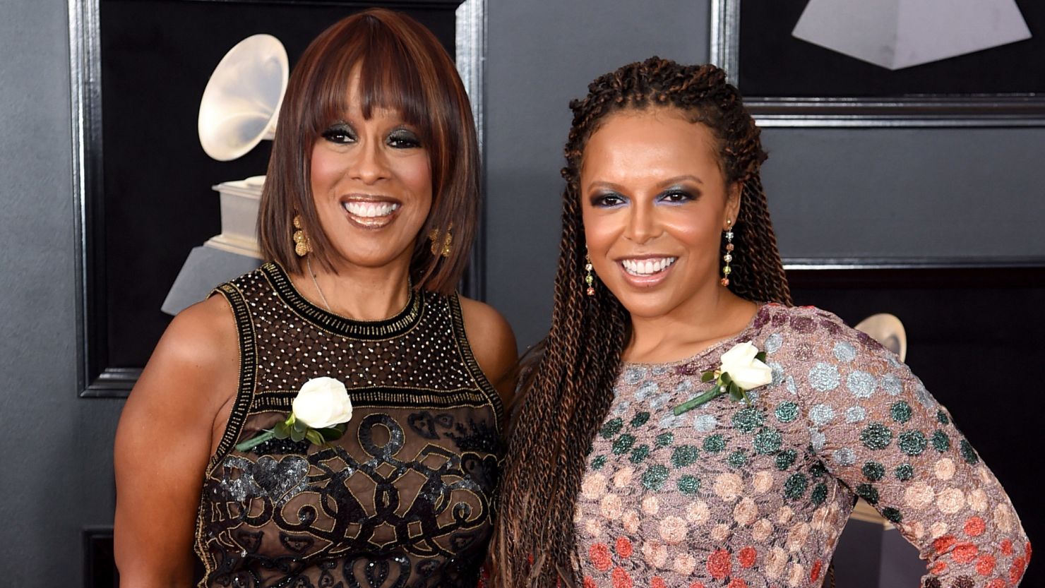 Gayle King and daughter Kirby Bumpus attend the 60th Annual GRAMMY Awards at Madison Square Garden on January 28, 2018 in New York City.