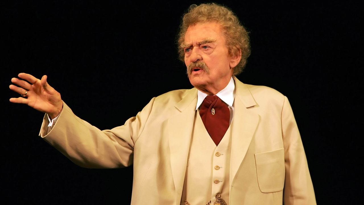 Hal Holbrook as Mark Twain in "Mark Twain Tonight!" at the Brooks Atkinson Theater in New York on Sunday, June 5, 2005. 