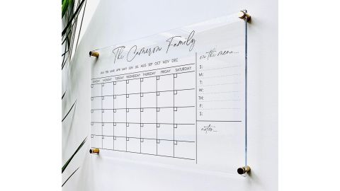 1801andco Personalized Acrylic Calendar