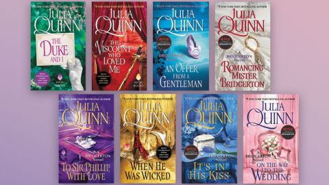 The eight books in the original "Bridgerton" series by Julia Quinn. 