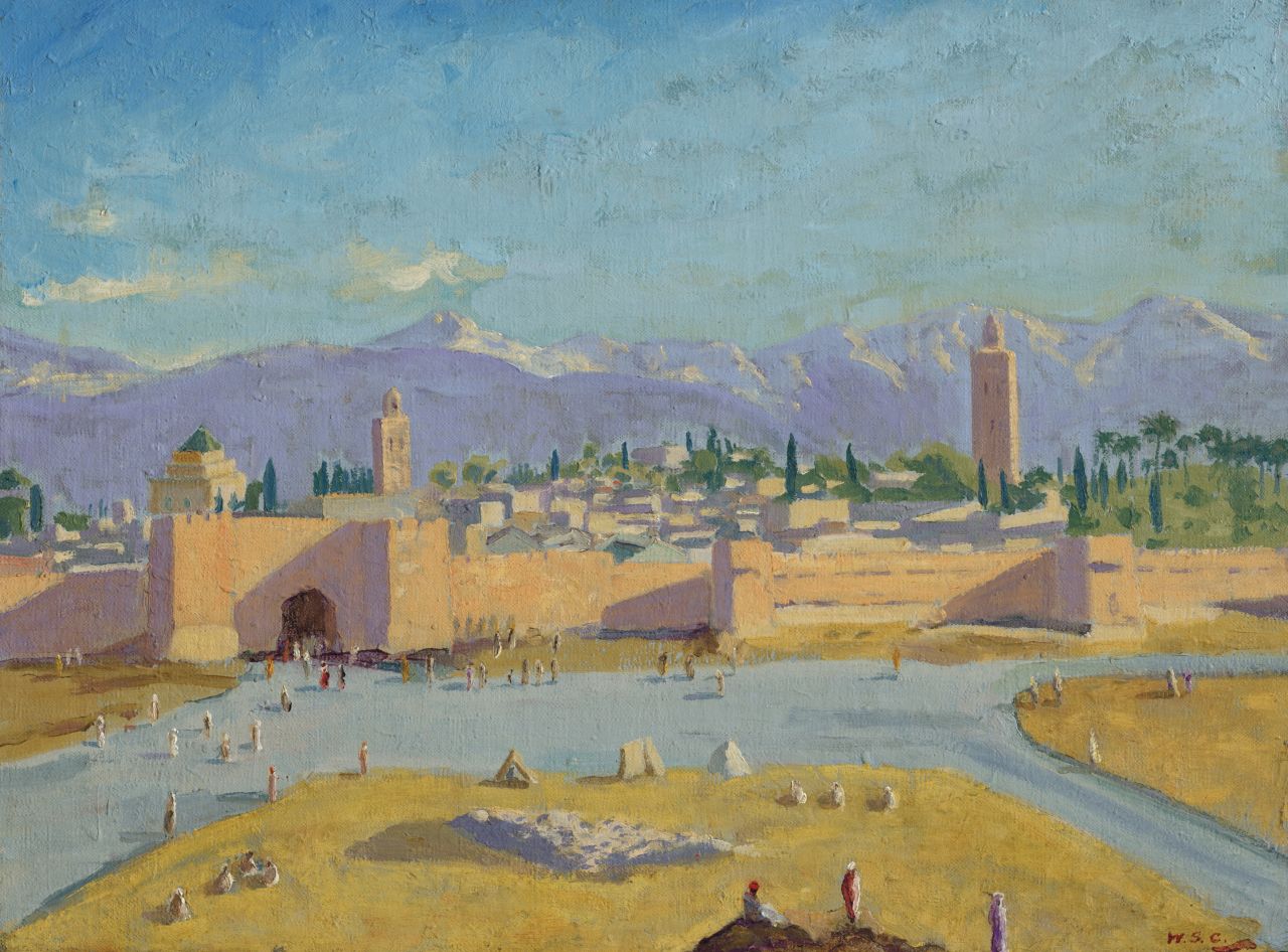 Churchill created the painting after attending the Casablanca Conference in 1943.