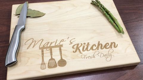 ChicMakings Personalized Cutting Board