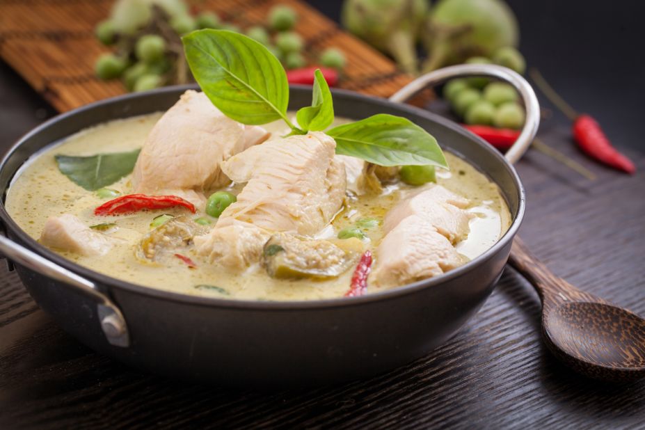 Treat yourself to Thai takeout, like this green curry with chicken, on Saturday.