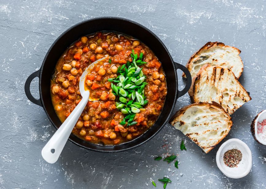 Make a vegetarian chili Wednesday. Why not try this mushroom chickpea stew?