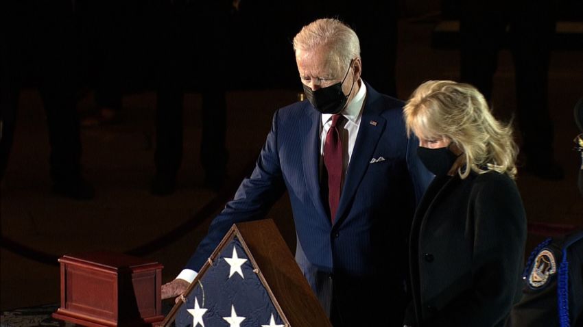 05 Brian Sicknick memorial 210202 SCREENGRAB JOE BIDEN