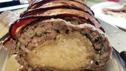 Andrew Zimmern's Pork Roll With Sauerkraut and Bacon