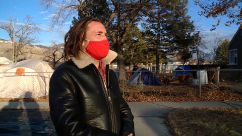 Darin Mann, an activist and homeowner in Salt Lake City, opened his front yard to shelter the homeless. Authorities have given him two weeks to close the camp.
