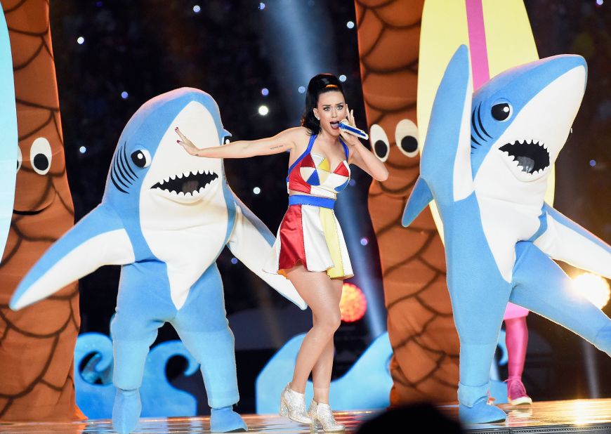 Katy Perry was a hit in 2015, but maybe not as much as "Left Shark," which quickly became a meme.